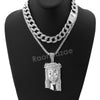 Hip Hop Quavo Jesus Face Miami Cuban Choker Tennis Chain Necklace L36 - Raonhazae