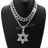 Hip Hop Quavo Star of David Miami Cuban Choker Tennis Chain Necklace L31 - Raonhazae