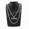 SAVAGE BUBBLE PENDANT SILVER W/ 24" ROPE /18" TENNIS CHAIN NECKLACE - Raonhazae