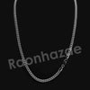 King Crown C Initial Pendant Necklace Set (Silver) - Raonhazae