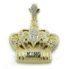 BLING KING CROWN CHARM ROPE CHAIN DIAMOND CUT CUBAN CHAIN NECKLACE G70 - Raonhazae