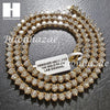 Quality 3 Prong Choker Tennis Necklace Set Lab Diamond 5mm 18-24" Chain Set M1 - Raonhazae