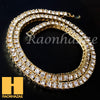 Hip Hop Tennis Choker Necklace 1 Row Solitaire Lab Diamond 4.5mm Chain - Raonhazae