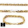 NEW 14k Gold Finish 8mm MIGOS DIGITAL ROPE Chain Necklace Bracelet Various SetA - Raonhazae