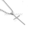 Sterling Silver .925 AAA Lab Diamond Bling Cross w/2.5mm Moon Cut Chain S054 - Raonhazae