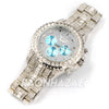 Raonhazae Hip Hop Iced Lab Diamond  14K White Gold Plated Watch with Stone - Raonhazae