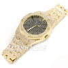 Hip Hop Iced Raonhazae Lab Diamond Drake Watch and 12mm Cuban Link Bracelet Set - Raonhazae