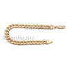 Silver PT Designer Bezel Metal Band Round Watch Diamond Cut Cuban Bracelet G96SG - Raonhazae