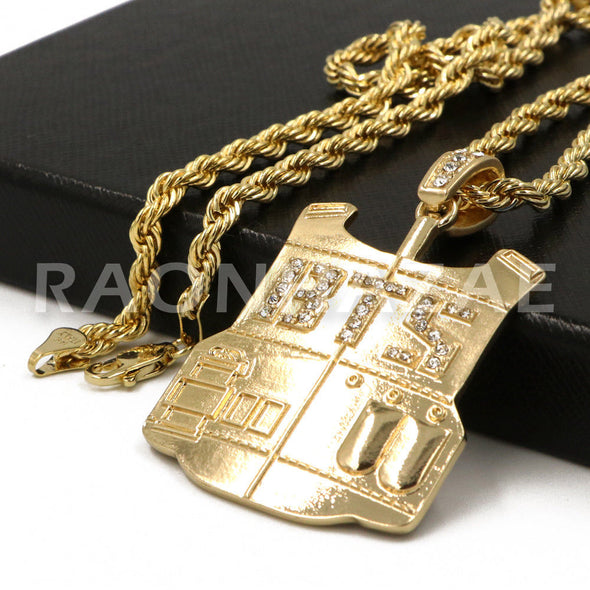 K-Pop BTS DNA Army Your Concert Bulletproof Vest Pendant w/ 4mm Rope Chain G - Raonhazae