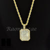 HIP HOP GOLD SILVER SIMULATED DIAMOND BLACK SILICONE WATCH NECKLACE 201 - Raonhazae