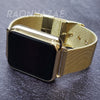 YIZZY Digital Smart Watch Touch Screen Metallic Mash Band Square Gold Watch GM03 - Raonhazae