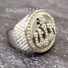 MEN Iced RING 316L STAINLESS STEEL ALLAH GOLD / SILVER TONE CZ BLING RING - Raonhazae