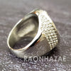 MEN Iced RING 316L STAINLESS STEEL ALLAH GOLD / SILVER TONE CZ BLING RING - Raonhazae