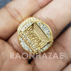 MEN Iced RING 316L STAINLESS STEEL THE LAST SUPPER GOLD / SILVER TONE CZ BLING RING - Raonhazae