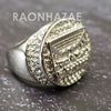 MEN Iced RING 316L STAINLESS STEEL THE LAST SUPPER GOLD / SILVER TONE CZ BLING RING - Raonhazae