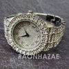 Raonhazae Hip Hop FULLY Iced Lab Diamond 14K White Gold Plated Watch with Bling Blingz - Raonhazae
