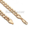 Silver PT Designer Bezel Metal Band Round Watch Diamond Cut Cuban Bracelet G91S - Raonhazae