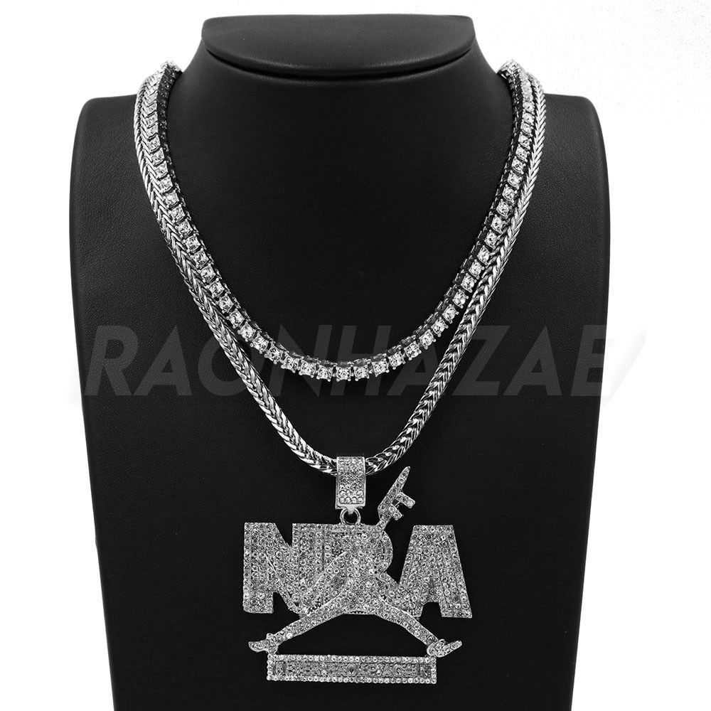 Iced Out NEVER BROKE AGAIN NBA Pendant Bundle – RAONHAZAE