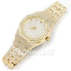 Raonhazae Hip Hop Iced Lab Diamond Watch w/ 15mm Cuban Link Bracelet Set - Raonhazae