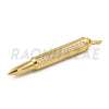 Stainless Steel Gold AK-47 Bullet Pendant w/ 5mm Miami Cuban Chain - Raonhazae