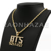 K-Pop BTS DNA Army Your Concert Korean Lettered Pendant w/ 4mm Rope Chain G - Raonhazae