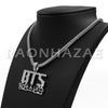 K-pop BTS Bangtan Boys Army Korean Lettered Pendant w/4mm 18" Franco Chain S - Raonhazae