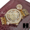 HIP HOP ICED SET LIL UZI RAPPER 14K GOLD WATCH MEDUSA RING SET L029 - Raonhazae