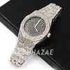 Hip Hop Iced Raonhazae Lab Diamond Drake Watch w/ 15mm Cuban Link Bracelet Set - Raonhazae