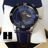 Mens Luxury LIL UZI VERT Wrist Fashion Navy Genuine Leather Black Watch BK227 - Raonhazae