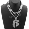 Hip Hop Quavo RUFF RYDERS Miami Cuban Choker Tennis Chain Necklace L17 - Raonhazae
