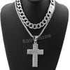 Hip Hop Quavo Cross Miami Cuban Choker Chain Tennis Necklace L26 - Raonhazae