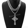 Hip Hop Quavo Shining Cross Miami Cuban Choker Chain Necklace L34 - Raonhazae