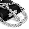 Hip Hop Quavo Bold Cross Miami Cuban Choker Tennis Chain Necklace L35 - Raonhazae