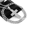 Hip Hop Quavo BIG CROSS Miami Cuban Choker Tennis Chain Necklace L12 - Raonhazae