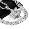 Hip Hop Quavo Star of David Miami Cuban Choker Tennis Chain Necklace L31 - Raonhazae