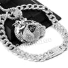 Hip Hop Quavo BULLDOG Miami Cuban Choker Chain Tennis Necklace L04 - Raonhazae