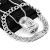 Hip Hop Quavo Goon Mask Miami Cuban Choker Chain Tennis Necklace L56 - Raonhazae