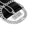 Hip Hop Quavo SAVAGE Miami Cuban Choker Chain Tennis Necklace L39 - Raonhazae