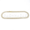 14K Gold 18mm Glitter Sandblasted 8.5" - 36" Flat Miami Cuban Chain - Raonhazae