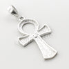 Italian .925 Sterling Silver ANKH CROSS Pendant 5mm Figaro Necklace S01 - Raonhazae