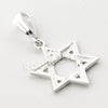 .925 Italian Sterling Silver SIX point STAR OF DAVID Pendant 5mm Figaro Necklace - Raonhazae