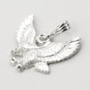 Italian .925 Sterling Silver EAGLE Pendant 5mm Figaro Necklace S05 - Raonhazae