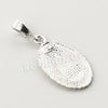 Italian .925 Sterling Silver Mother GUADALUPE Pendant 5mm Figaro Necklace S08 - Raonhazae