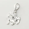 Italian .925 Sterling Silver BULLDOG Pendant 5mm Figaro Necklace S03 - Raonhazae