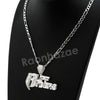 Italian .925 Sterling Silver RUFF RYDERS Pendant 5mm Figaro Necklace S09 - Raonhazae