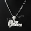 Italian .925 Sterling Silver RUFF RYDERS Pendant 5mm Figaro Necklace S09 - Raonhazae