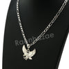 Italian .925 Sterling Silver EAGLE Pendant 5mm Figaro Necklace S05 - Raonhazae