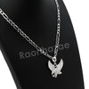 Italian .925 Sterling Silver EAGLE Pendant 5mm Figaro Necklace S05 - Raonhazae