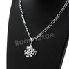 Italian .925 Sterling Silver DRAGON Pendant 5mm Figaro Necklace S04 - Raonhazae