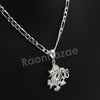 Italian .925 Sterling Silver DRAGON Pendant 5mm Figaro Necklace S04 - Raonhazae